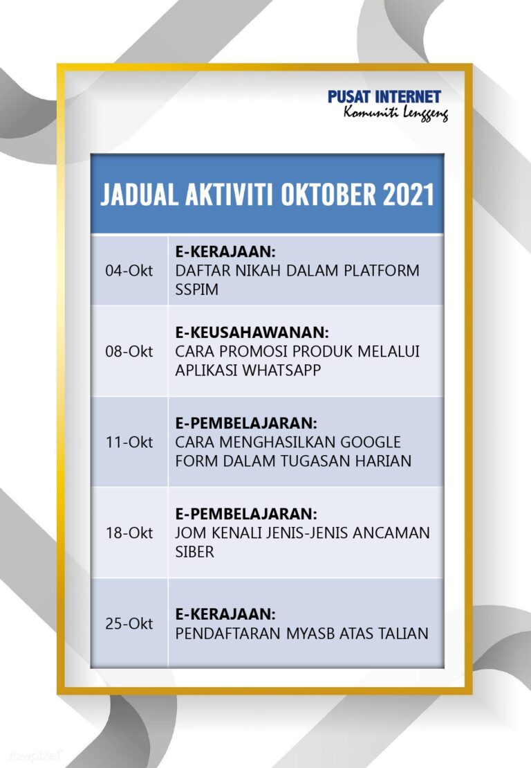 Jadual Aktiviti Oktober page 0001