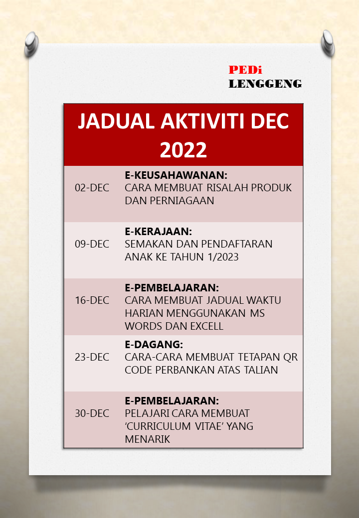 JADUAL AKTIVITI DEC 2022
