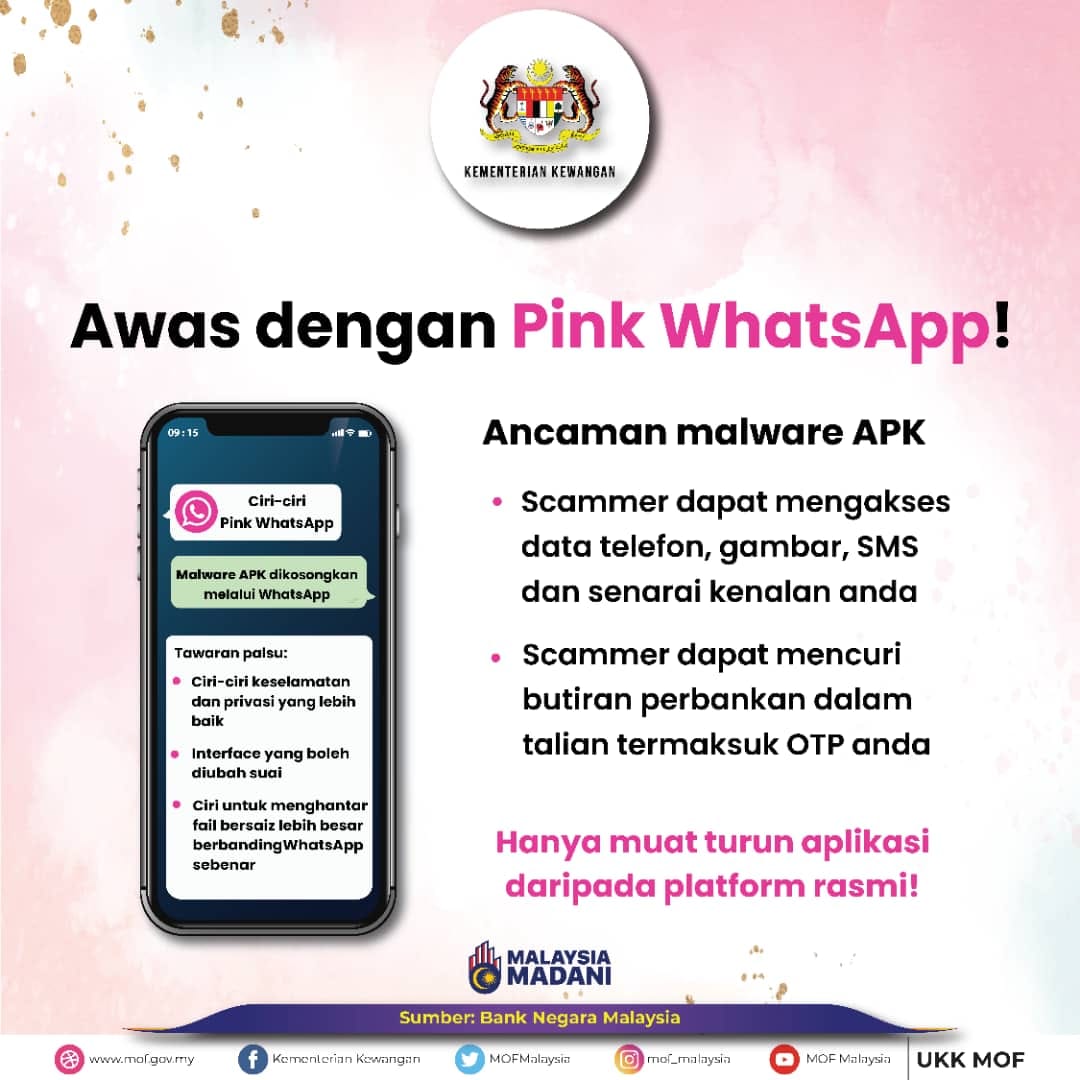 pink whatsapp