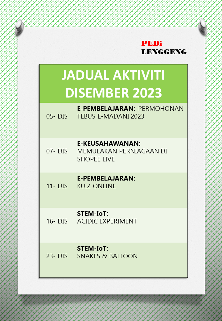 JADUAL AKTIVITI 12