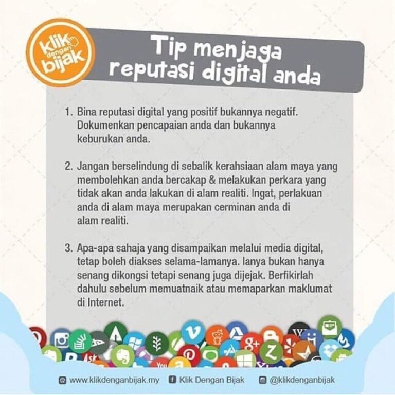 TIPS MENJAGA REPUTASI BAIK DIGITAL ANDA