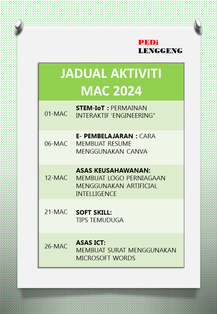JADUAL AKTIVITI MAC 2023