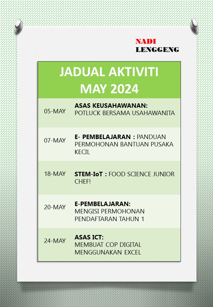 JADUAL AKTIVITI MEI 2024