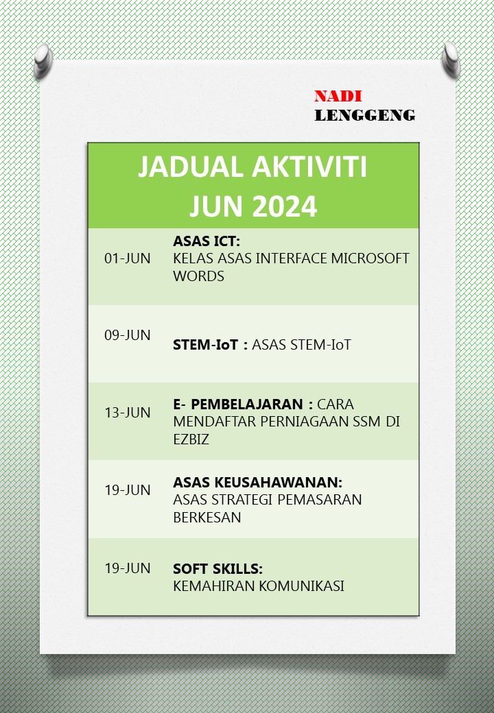 JADUAL AKTIVITI JUN 2024