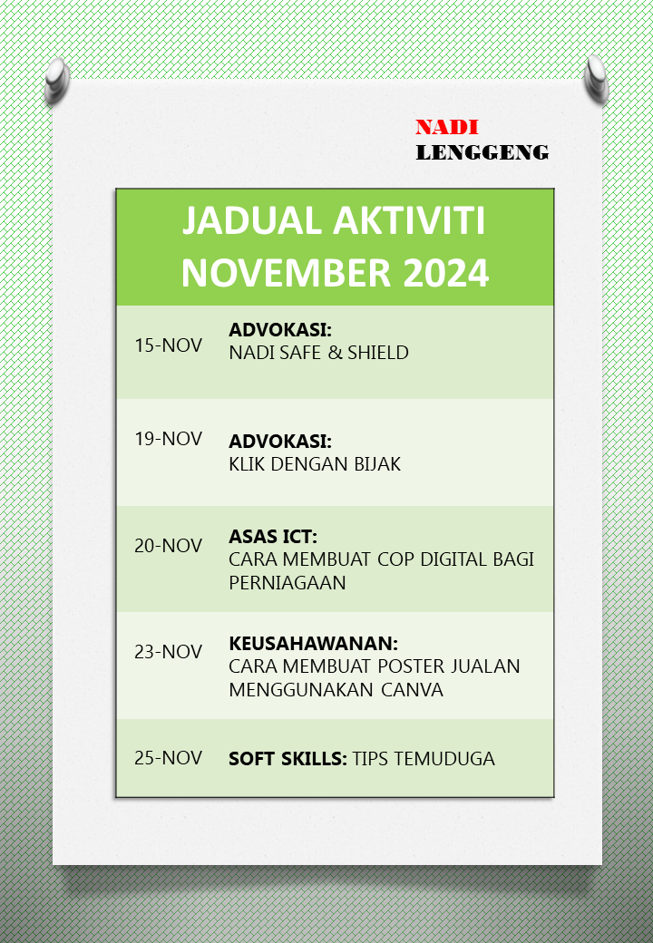 JADUAL AKTIVITI NOVEMBER 2024